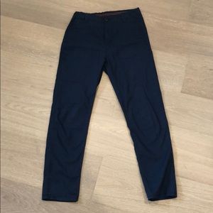 skinny navy blue chino pants